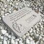 Personalised Large Angel Garden Memorial Stone 38cm X 27cm, thumbnail 7 of 9