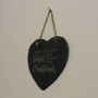 Don't Get Your Tinsel In A Tangle Hanging Slate Heart, thumbnail 3 of 3
