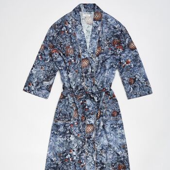 Nocturnal Garden Kimono Midnight Blue, 6 of 6