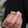 Sterling Silver And Brass Personalised Spinner Ring – 6mm, thumbnail 3 of 12