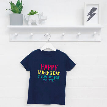 Multicoloured Happy 1st Fathers Day Kids Top / Babygrow, 4 of 5