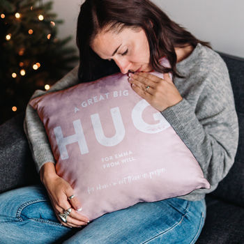 'A Great Big Hug' Personalised Cushion, 2 of 10