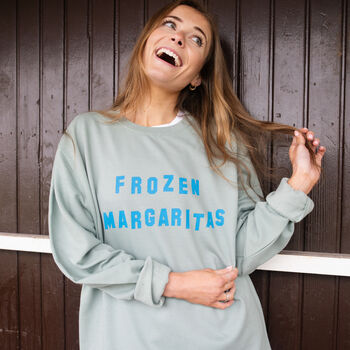 Frozen Margaritas Unisex Slogan Sweatshirt, 2 of 3