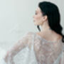 Beaded Bridal Cape Art Deco Wedding Capelet, thumbnail 4 of 12