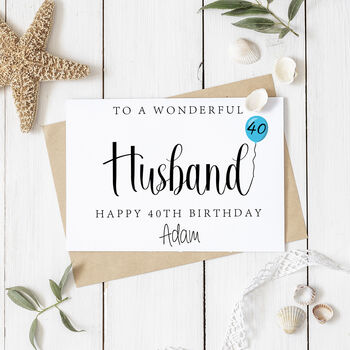 Personalised Husband Birthday Card, 2 of 2
