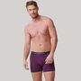 Multipack Four Pairs Of Men's Bamboo Trunks In Hoopla, thumbnail 4 of 7
