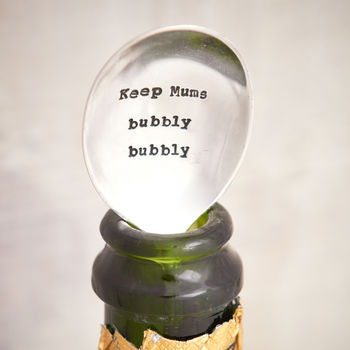 Personalised 'Bubbly Bubbly' Vintage Champagne Spoon, 2 of 3