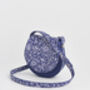 Blue Agnes Floral Saddle Bag, thumbnail 6 of 8