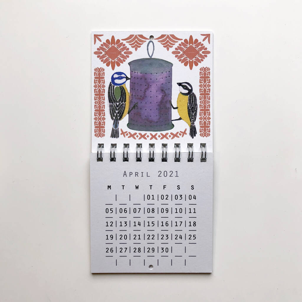 2021 Mini Wall Calendar By Prism Of Starlings | notonthehighstreet.com