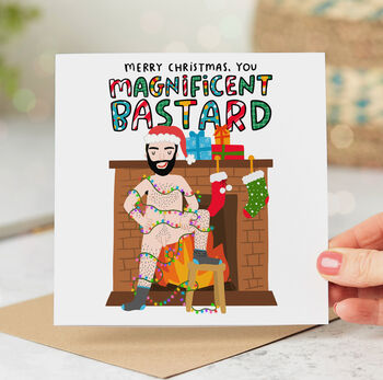 Magnificent Bastard Christmas Card, 2 of 5