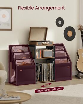 Three Tier Record Player Stand Side Table, 8 of 9