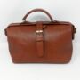 Small Tan Brown Doctor Bag Crossbody Handheld, thumbnail 4 of 7