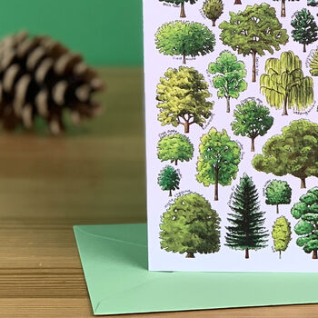 Trees Of Britain Art Blank Greeting Card, 2 of 6