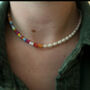 Pearl And Beaded Gold Vermeil Necklace, thumbnail 1 of 3