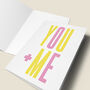 'You Plus Me' Valentines Card, thumbnail 4 of 4