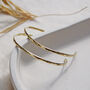 Preistess Organic Textured Hoops In Silver Or Gold, thumbnail 6 of 10