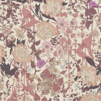 Deco Blooms Candy Stripe Border Midweight Scarf, 4 of 4