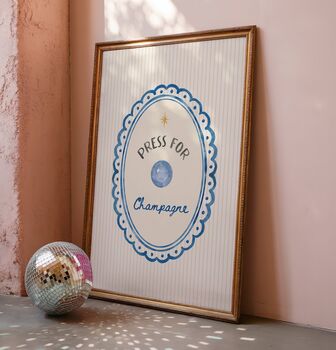 Press For Champagne Print, 2 of 4