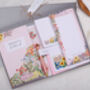 Personalised Pink Floral Gingham Stationery Gift Box, thumbnail 1 of 6