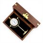 Engraved 5th Anniversary Gold Colour Desk Clock Gift, thumbnail 2 of 12