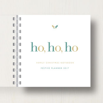 Personalised 'Ho, Ho, Ho' Christmas Small Notebook, 6 of 7