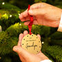 Personalised 'First Christmas As' Christmas Decoration, thumbnail 5 of 12