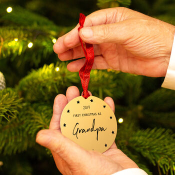 Personalised 'First Christmas As' Christmas Decoration, 5 of 12