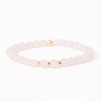 Rose Quartz Bracelet With 6mm Healing Crystal Beads For Love And Self Care, 3 of 3