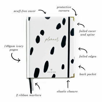Undated Weekly Planner Dalmatian, 5 of 10