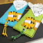 Personalised Happy Tiger Name Bookmark For Children, thumbnail 5 of 7