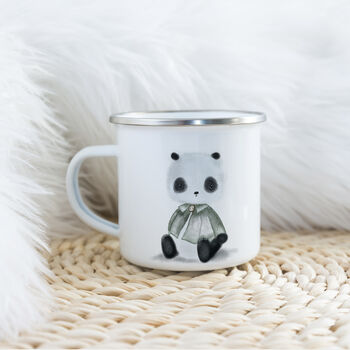 Panda Bear Enamel Mug, 4 of 5
