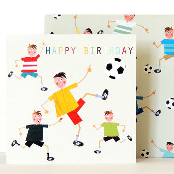 Happy Birthday Footballers Card, 3 of 5