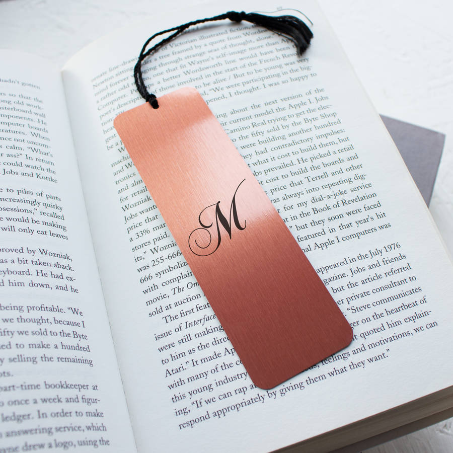 Personalised Brush Copper Metal Bookmark By We Love To Create