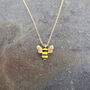 Bee Insect Necklace, Gold Tone, thumbnail 2 of 3