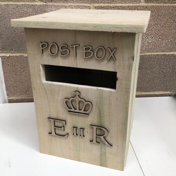 Wooden Wedding Post Box, 2 of 5