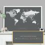 Personalised Pinboard World Map, thumbnail 7 of 12