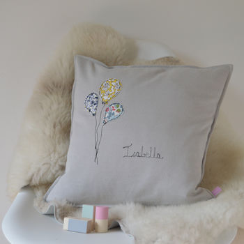 Personalised New Baby Balloon Cushion, 4 of 6