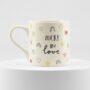 Rainbow And Heart Lucky In Love Ceramic Mug, thumbnail 3 of 3