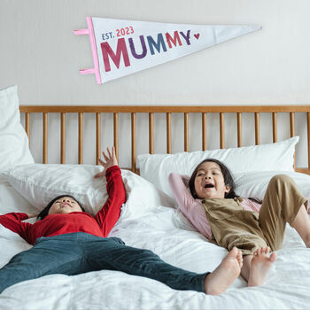 Personalised Mother's Day Mummy Established Pennant, 2 of 3
