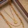 Twinkle Coin 18ct Gold Plated Necklace Set, thumbnail 5 of 9