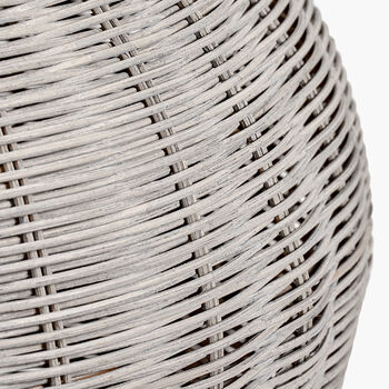 Grey Wash Rattan Table Lamp, 7 of 8