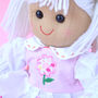 Personalised Rag Doll In Pink Dress, thumbnail 9 of 10