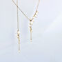 Delicate Black Or White Pearl Waterfall Necklace, thumbnail 12 of 12
