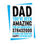 Best Dad In Seconds Father's Day Card Personalised, thumbnail 3 of 4