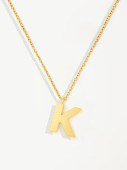 Women's Initial Necklace In 18k Gold, Christmas Jewellery Gift, 11 of 12