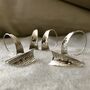 Textured Wedge Earrings In Sterling Silver, thumbnail 11 of 11