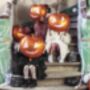 Spooky Pumpkin Shaped Foil Halloween Balloon, thumbnail 3 of 3