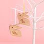 Personalised Wooden Hanging Easter Bunny Decoration, thumbnail 1 of 2