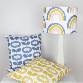 Bloom Flower Print Cushion Choice Of Four Colours, 4 of 5