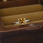 Genuine Yellow Citrine Ring In Sterling Silver, thumbnail 8 of 11